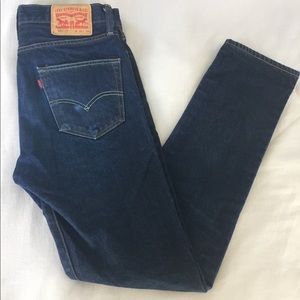 Men's Levi's 501 CT Dark Blue. 34 Length